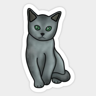 Russian Blue Cat Sticker